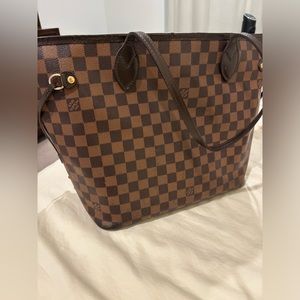 Louis Vuitton Neverfull MM, Damier Ebene, Cherry